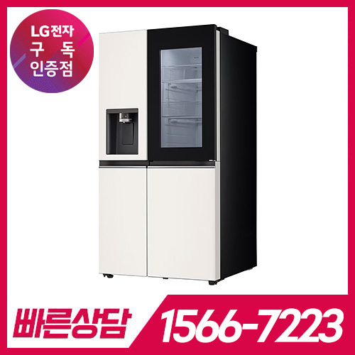 LG전자 케어솔루션 공식판매점 (주)휴본 [케어솔루션] LG DIOS 오브제컬렉션 얼음정수기냉장고 810L J814MEE7-F / 48개월 의무사용 / 등록비면제 LG전자 